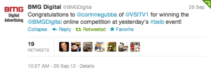 VSI TV are the BMG Digital competition winners